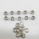 ตาไก่ เหล็ก ขนาด 5.7 mm (10) บรรจุ 10 ชุด สีนิเกิ้ล