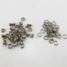ตาไก่ เหล็ก ขนาด 5.7 mm (10) บรรจุ 100 ชุด สีนิเกิ้ล
