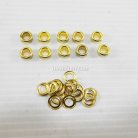 ตาไก่ เหล็ก ขนาด 5.7 mm (10) บรรจุ 10 ชุด สีทอง