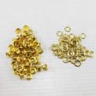 ตาไก่ เหล็ก ขนาด 5.7 mm (10) บรรจุ 100 ชุด สีทอง