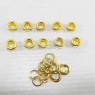 ตาไก่ เหล็ก ขนาด 7.5 mm (20) บรรจุ 10 ชุด สีทอง