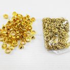 ตาไก่ เหล็ก ขนาด 7.5 mm (20) บรรจุ 5 กุรุส (720 ชุด) สีทอง