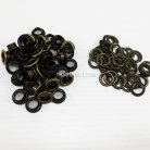 ตาไก่ เหล็ก ขนาด 8.7 mm (23) บรรจุ 100 ชุด สีทองรมดำ