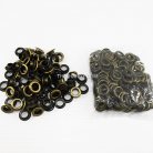 ตาไก่ เหล็ก ขนาด 8.7 mm (23) บรรจุ 5 กุรุส (720 ชุด) สีทองรมดำ