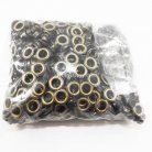 ตาไก่ เหล็ก ขนาด 11 mm (25) บรรจุ 5 กุรุส (720 ชุด) สีทองรมดำ