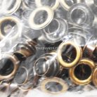 ตาไก่ เหล็ก ขนาด 13.8 mm (28) บรรจุ 100 ชุด สีทองรมดำ รูป 2