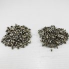 ตะปูย้ำหน้าเดียว หน้ากว้าง 8 มิล ขนาดขายาว 8 mm  บรรจุ 100 ชุด สีนิเกิ้ล