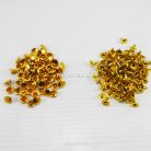 ตะปูย้ำหน้าเดียว หน้ากว้าง 8 มิล ขนาดขายาว 8 mm  บรรจุ 100 ชุด สีทอง รูป 2