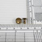 ตะปูย้ำหน้าเดียว หน้ากว้าง 8 มิล ขนาดขายาว 8 mm  บรรจุ 10 ชุด สีทองรมดำ รูป 3