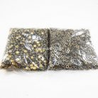 ตะปูย้ำหน้าเดียว หน้ากว้าง 8 มิล ขนาดขายาว 8 mm  บรรจุ 2000 ชุด สีทองรมดำ