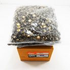 ตะปูย้ำหน้าเดียว หน้ากว้าง 8 มิล ขนาดขายาว 8 mm  บรรจุ 6000 ชุด สีทองรมดำ