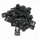 ตัวล็อคสายก้ามปูสี่เหลี่ยม พลาสติก ขนาด 3/4 นิ้ว (6 หุน) บรรจุ 1000 อัน สีดำ