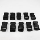 ตัวล็อคสายก้ามปูสี่เหลี่ยม พลาสติก ขนาด 1 นิ้ว บรรจุ 2000 อันยกกระสอบ สีดำ รูป 2