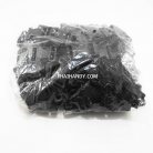 ตัวล็อคสายก้ามปูสี่เหลี่ยม พลาสติก ขนาด 1.2 นิ้ว บรรจุ 100 อัน สีดำ