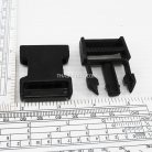 ตัวล็อคสายก้ามปูสี่เหลี่ยม พลาสติก ขนาด 1.2 นิ้ว บรรจุ 100 อัน สีดำ รูป 3