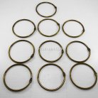 ห่วงสปริงกลม ขนาด 76 mm  บรรจุ 10 อัน สีทองรมดำ
