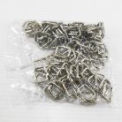 ห่วงเหล็กสี่เหลี่ยม ขนาด 0.5 นิ้ว บรรจุ 300 อัน สีนิเกิ้ล