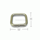 ห่วงเหล็กสี่เหลี่ยม ขนาด 0.5 นิ้ว บรรจุ 100 อัน สีทองรมดำ รูป 3