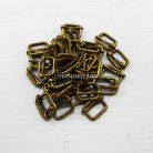 ตัวปรับสายโลหะ 2 ช่อง ขนาด 0.5 นิ้ว บรรจุ 100 อัน สีทองรมดำ รูป 2