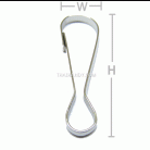 คอหมาคลิป ขนาด 13.5x42.3 mm (ใหญ่) บรรจุ 500 อัน สีนิเกิ้ล รูป 3