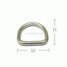 ห่วงเหล็กตัว D  ขนาด 1.2 นิ้ว บรรจุ 2 อัน สีนิเกิ้ล รูป 3