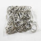 ห่วงเหล็กตัว D  ขนาด 1.2 นิ้ว บรรจุ 100 อัน สีนิเกิ้ล