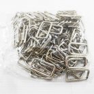 ห่วงเหล็กสี่เหลี่ยม ขนาด 1.5 นิ้ว บรรจุ 100 อัน สีนิเกิ้ล