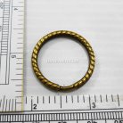 ห่วงพวงกุญแจลายหนา เฉพาะห่วง ขนาด 2.5 cm  บรรจุ 500 อัน สีทองรมดำ รูป 2