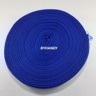 สายผ้า-ผ้ากุ๊น PP  ลายเวอร์จิ้น ขนาด 1 นิ้ว บรรจุ 50 เมตร สีน้ำเงิน