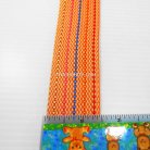 สายผ้า-ผ้ากุ๊น Cotton (ฝ้าย) ลายจุดไข่ปลา ขนาด 1.5 นิ้ว บรรจุ 1 เมตร สีโอรส รูป 2