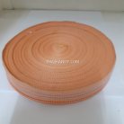 สายผ้า-ผ้ากุ๊น Cotton (ฝ้าย) ลายจุดไข่ปลา ขนาด 1.5 นิ้ว บรรจุ 1 เมตร สีโอรส รูป 3