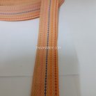 สายผ้า-ผ้ากุ๊น Cotton (ฝ้าย) ลายจุดไข่ปลา ขนาด 1.5 นิ้ว บรรจุ 50 หลา สีโอรส รูป 2