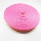 สายผ้า-ผ้ากุ๊น Cotton (ฝ้าย) ลายจุดไข่ปลา ขนาด 1.5 นิ้ว บรรจุ 50 หลา สีชมพูอ่อน