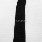 สายผ้า-ผ้ากุ๊น PP  ลายเวอร์จิ้น ขนาด 7 หุน บรรจุ 1 เมตร สีดำ