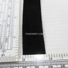 สายผ้า-ผ้ากุ๊น PP  ลายเวอร์จิ้น ขนาด 7 หุน บรรจุ 1 เมตร สีดำ รูป 2