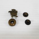 กระดุมแป๊กเหล็ก ขนาดแฟนซี (vt5) บรรจุ 100 ชุด สีทองรมดำ รูป 2