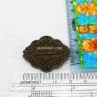 กระดุมแป๊กเหล็ก ขนาดแฟนซี (vt5) บรรจุ 10 ชุด สีทองรมดำ รูป 3