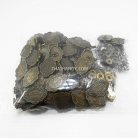 กระดุมแป๊กเหล็ก ขนาดแฟนซี (vt5) บรรจุ 100 ชุด สีทองรมดำ