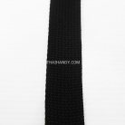 สายผ้า-ผ้ากุ๊น Cotton (ฝ้าย) สปันหนา ขนาด 1.2 นิ้ว บรรจุ 1 เมตร สีดำ