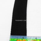 สายผ้า-ผ้ากุ๊น Cotton (ฝ้าย) สปันหนา ขนาด 1.2 นิ้ว บรรจุ 1 เมตร สีดำ รูป 2