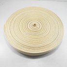 สายผ้า-ผ้ากุ๊น Cotton (ฝ้าย) ลายลอน ขนาด 1.2 นิ้ว บรรจุ 50 เมตร สีด้ายดิบ