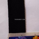 สายผ้า-ผ้ากุ๊น Cotton (ฝ้าย) สปันหนา ขนาด 1.2 นิ้ว บรรจุ 50 เมตร สีดำ รูป 3