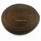 สายผ้า-ผ้ากุ๊น Cotton (ฝ้าย) ลายลอน ขนาด 1.2 นิ้ว บรรจุ 50 หลา สีน้ำตาลเข้ม