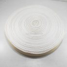 สายผ้า-ผ้ากุ๊น Cotton (ฝ้าย) ลายลอน ขนาด 1.5 นิ้ว บรรจุ 50 เมตร สีขาวดิบ