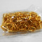 ห่วงเหล็กสี่เหลี่ยม ขนาด 0.5 นิ้ว บรรจุ 300 อัน สีทอง