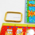 ห่วงเหล็กสี่เหลี่ยม ขนาด 1.2 นิ้ว บรรจุ 1 อัน สีทอง รูป 2