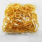 ห่วงเหล็กสี่เหลี่ยม ขนาด 1.2 นิ้ว บรรจุ 100 อัน สีทอง