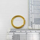 ห่วงพวงกุญแจแบนหนา เฉพาะห่วง ขนาด 2.5 cm  บรรจุ 10 อัน สีทอง รูป 2