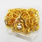 ห่วงพวงกุญแจแบนหนา เฉพาะห่วง ขนาด 2.5 cm  บรรจุ 100 อัน สีทอง