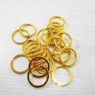 ห่วงพวงกุญแจแบนหนา เฉพาะห่วง ขนาด 2.5 cm  บรรจุ 100 อัน สีทอง รูป 2